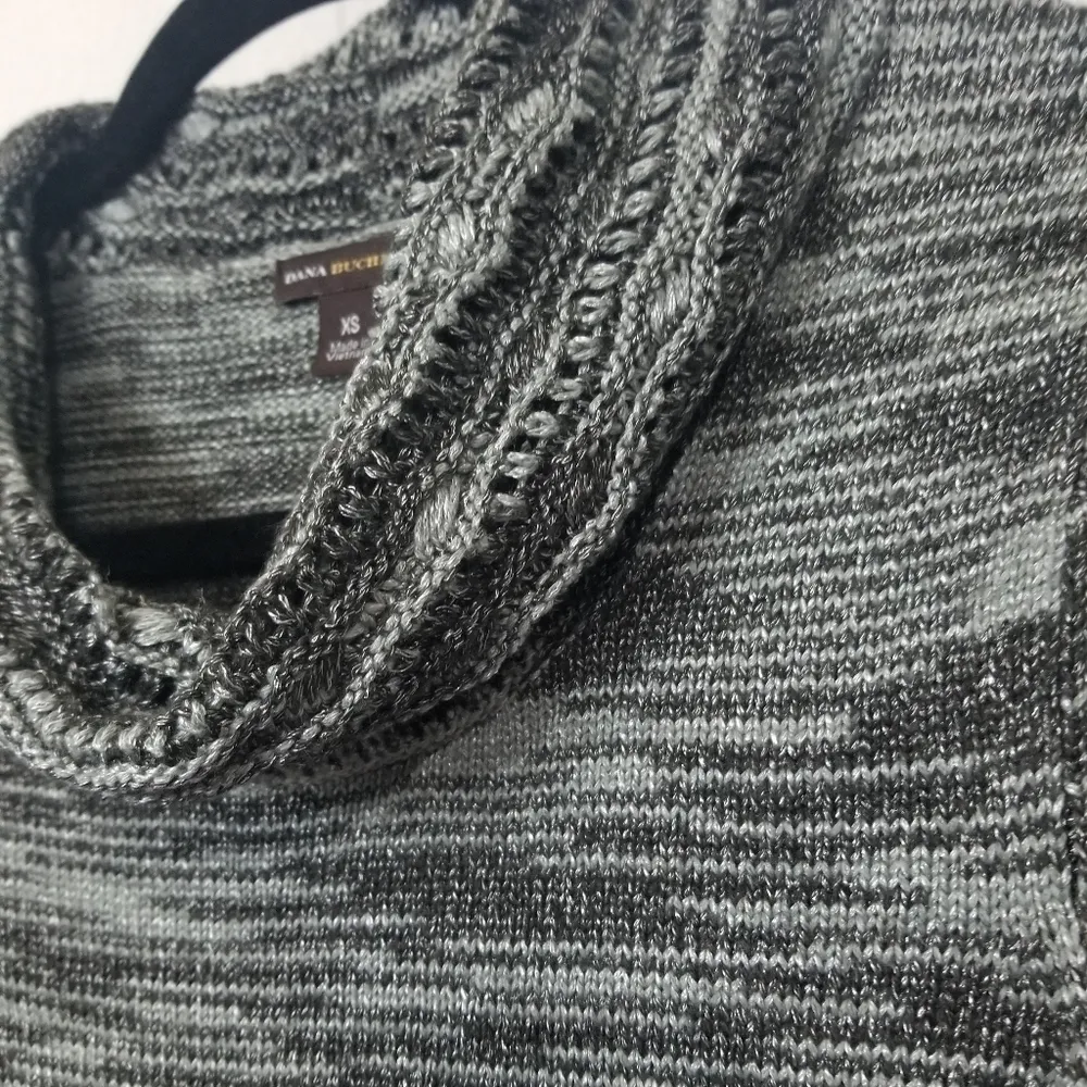 Dana Buchman  knit cowlneck sweater - Image 2