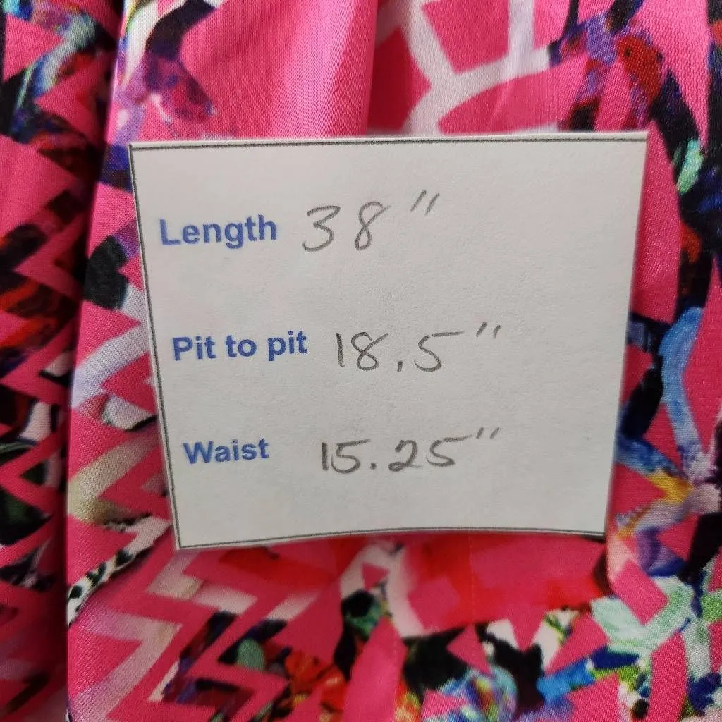 Cynthia Rowley Pink Fit and Flare Dress Size 10 Wedding Guest Dress - Image 10