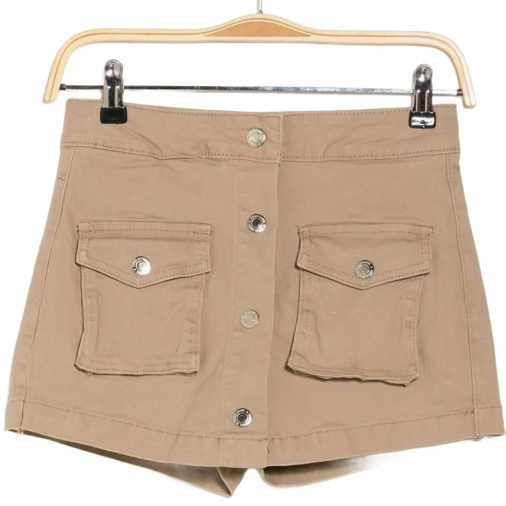Flying Angel Cargo Mini Skorts in Tan Brown NWT Size 1/25 - Image 3