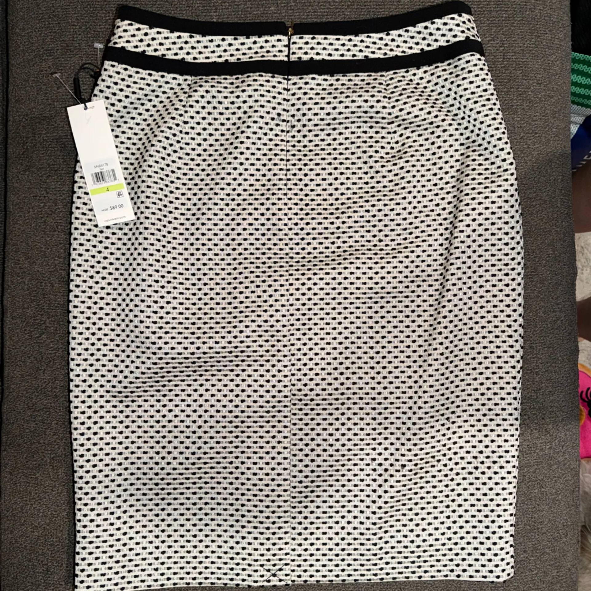 Calvin Klein Monochrome Pencil Skirt - Image 2
