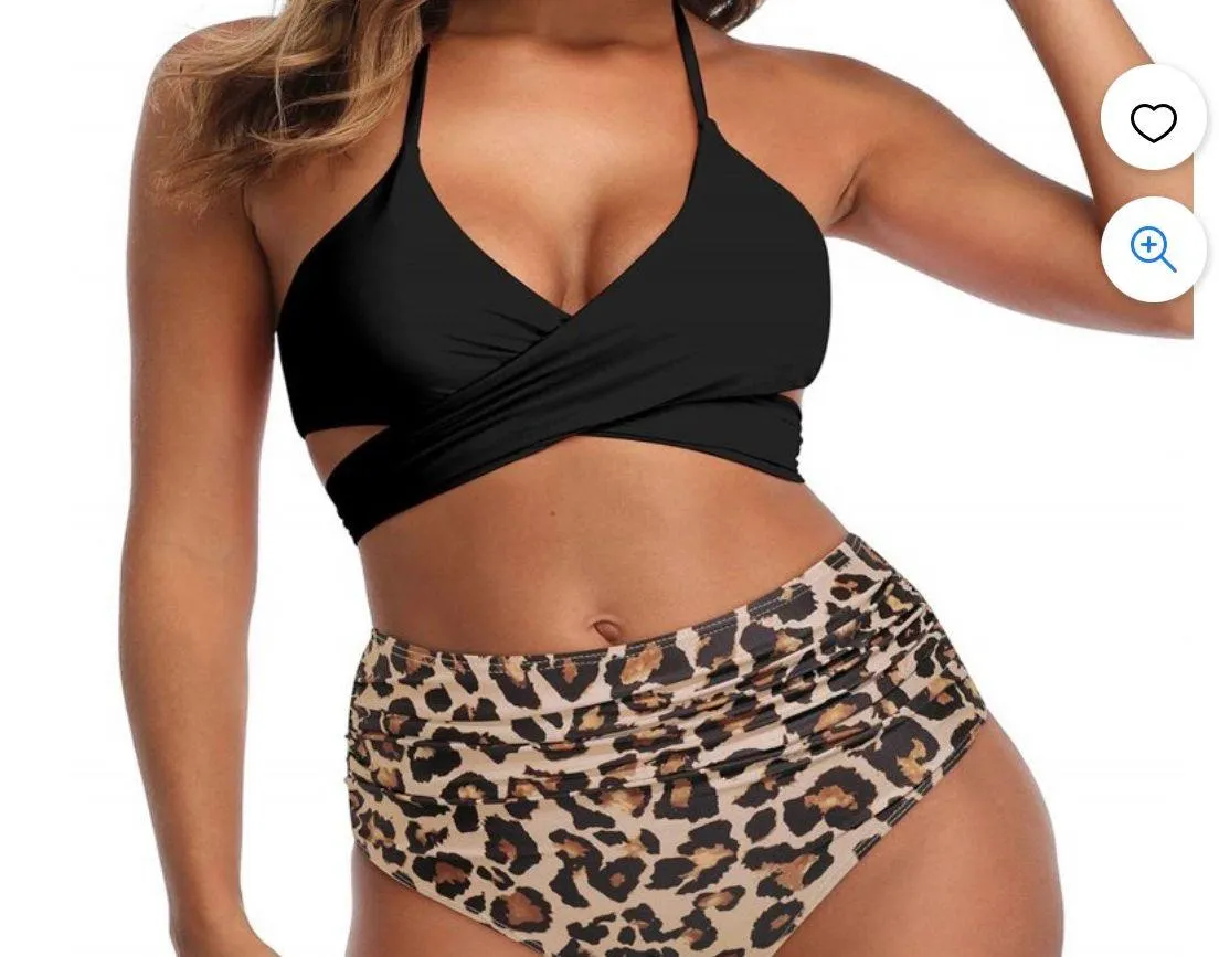 SheIn Women's Sexy Bikini Swimsuits, Women's High Waisted Bandage - Image 5