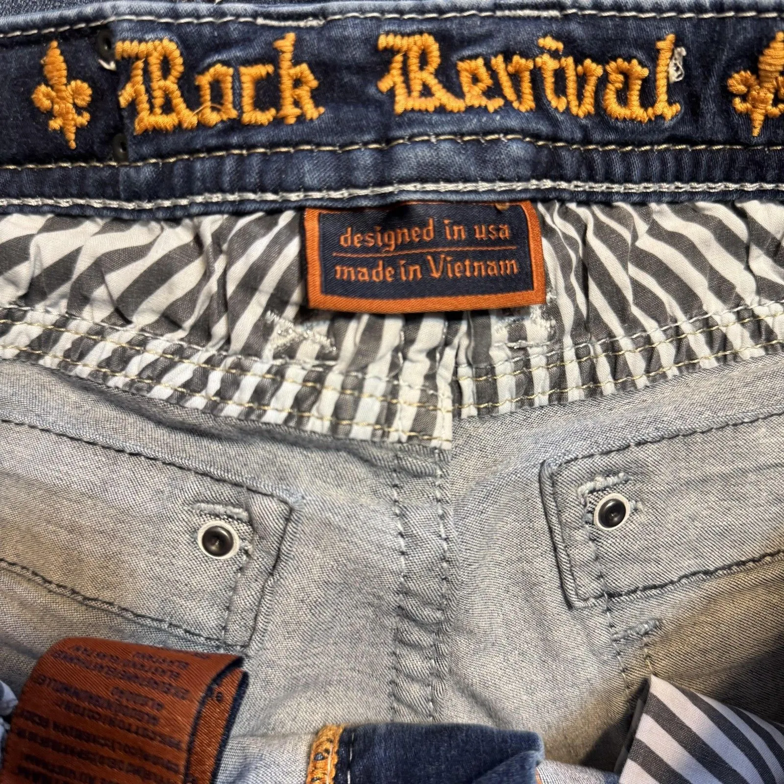 Rock Revival Cherilyn Jeans Womens 29 Blue Skinny Embellished Denim Bling - Image 12