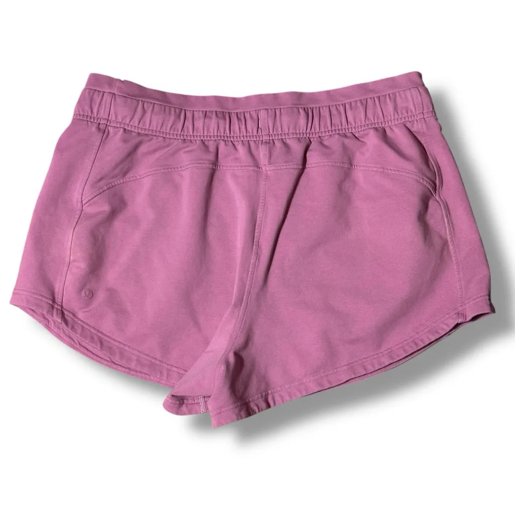Lululemon Inner Glow High-Rise Short 3" Velvet Dust Mauve Pink Size 12 READ - Image 5