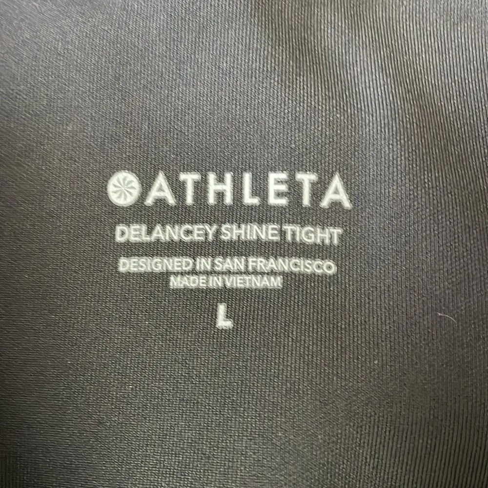 ATHLETA Delancey Shine Tight Legging High Rise Full Length 28.5” in Black Size L - Image 11