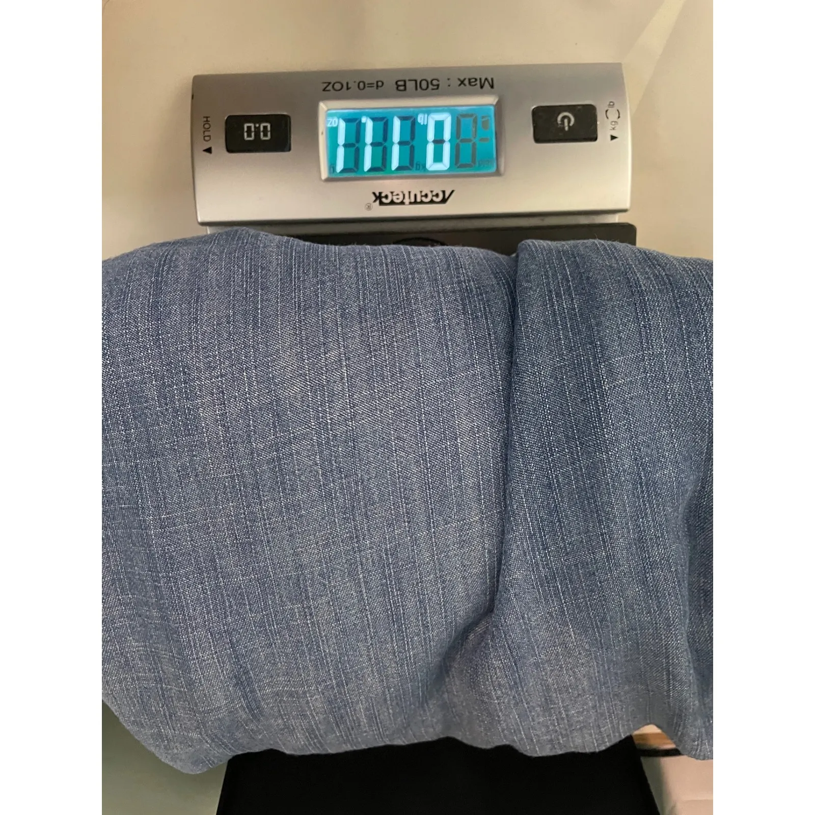 American Eagle Outfitters Boyfriend Fit Denim Shirt Blue Light Wash Sleeves M - Image 9