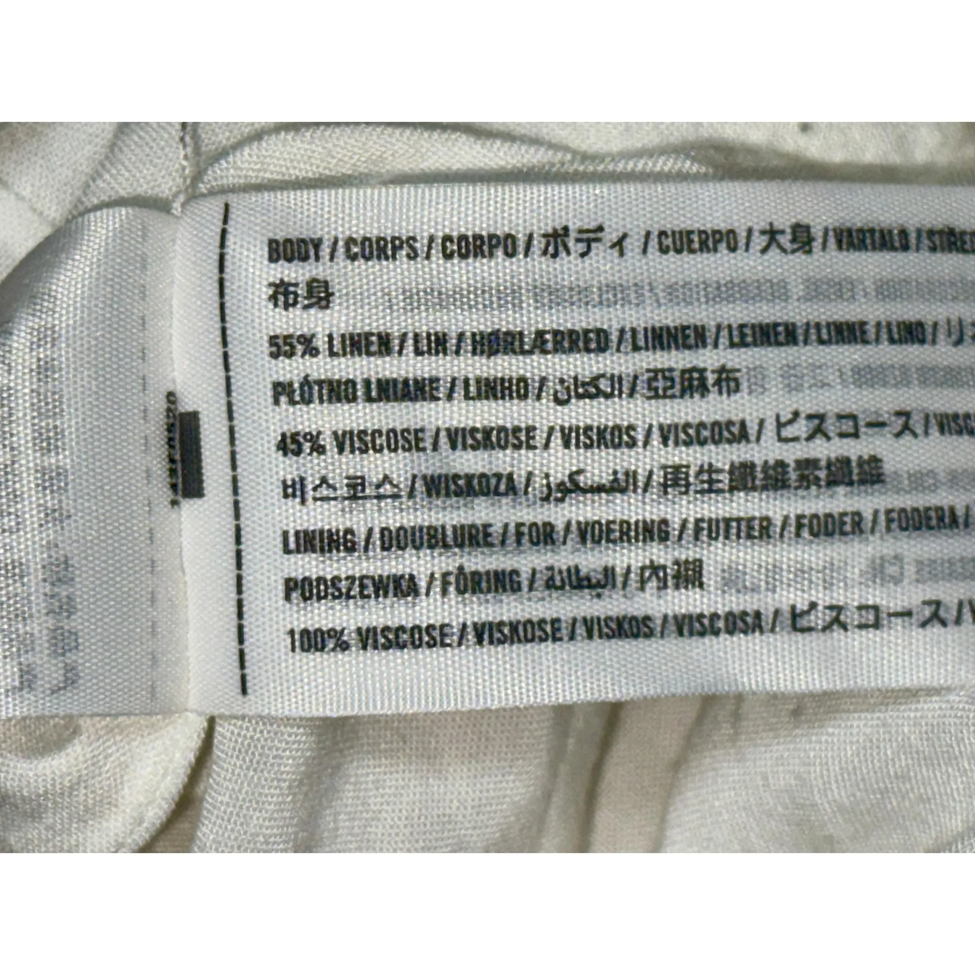 Abercrombie & Fitch White Blue Orange Floral Linen Zip Mini Skirt Womens Size M - Image 4