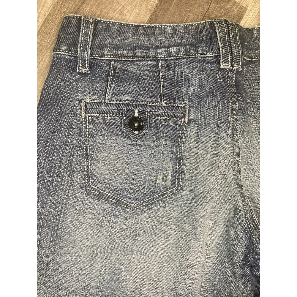 Cruel Girl Jeans Jocelyn Womens 7L 29x34 Wide Leg Flare Low Rise Stretch Blue - Image 9