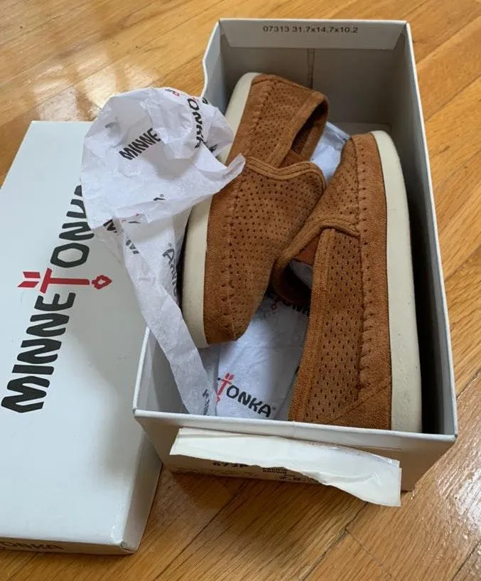 Minnetonka Slip On Suede Shoes  - Image 2