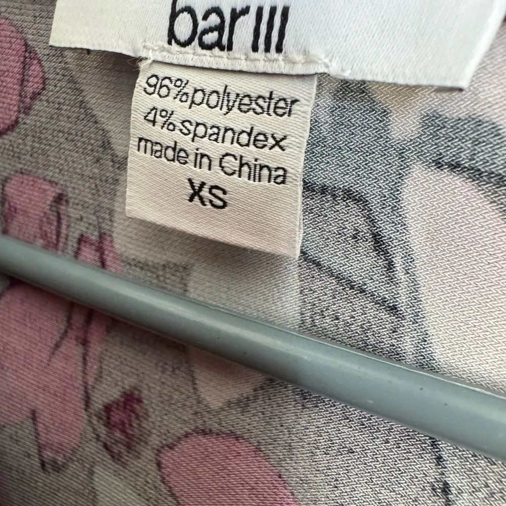 Bar III Purple V Neck Long Sleeve Floral Dress - Image 5