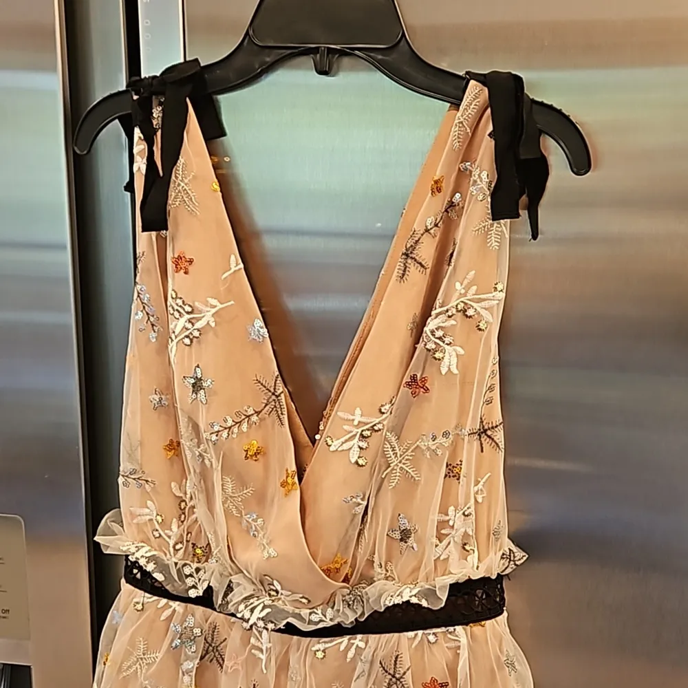 💕SELF-PORTRAIT💕 Star Mesh Embroidered Midi Dress ~ US 4 - Image 14