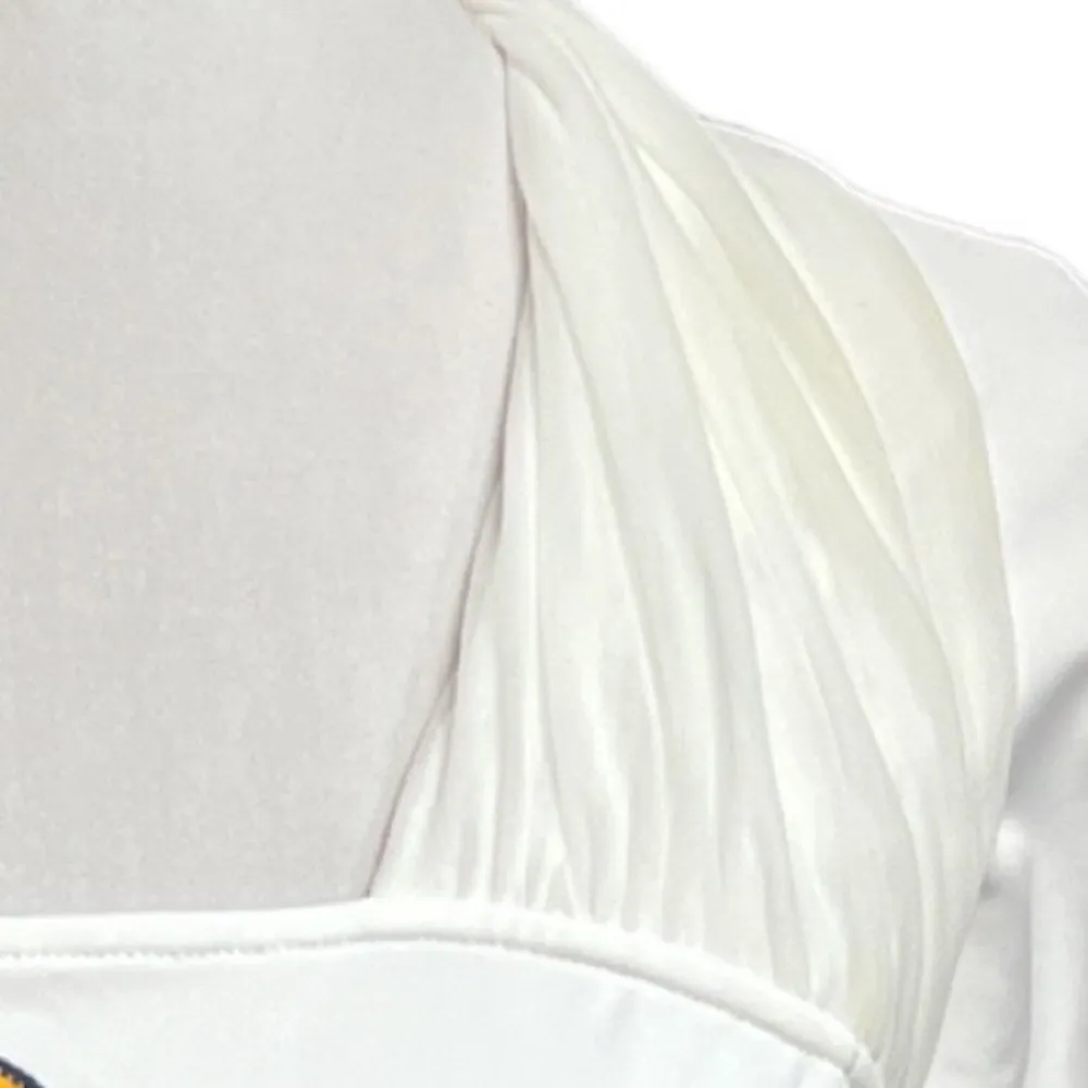 NFL Team Apparel San Diego Chargers Mesh Neck Long Sleeve Top White Size Large - Image 8