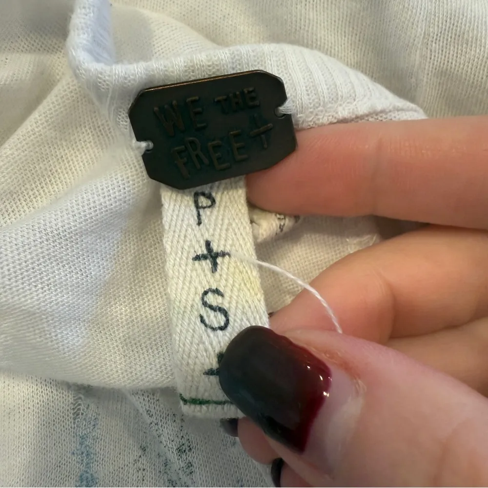 Free People All Tore Up USA T-Shirt - Image 7