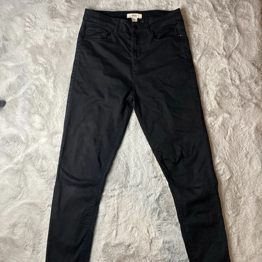 Forever 21 Los Angeles Black Skinny Jeans Size 26 - Image 2