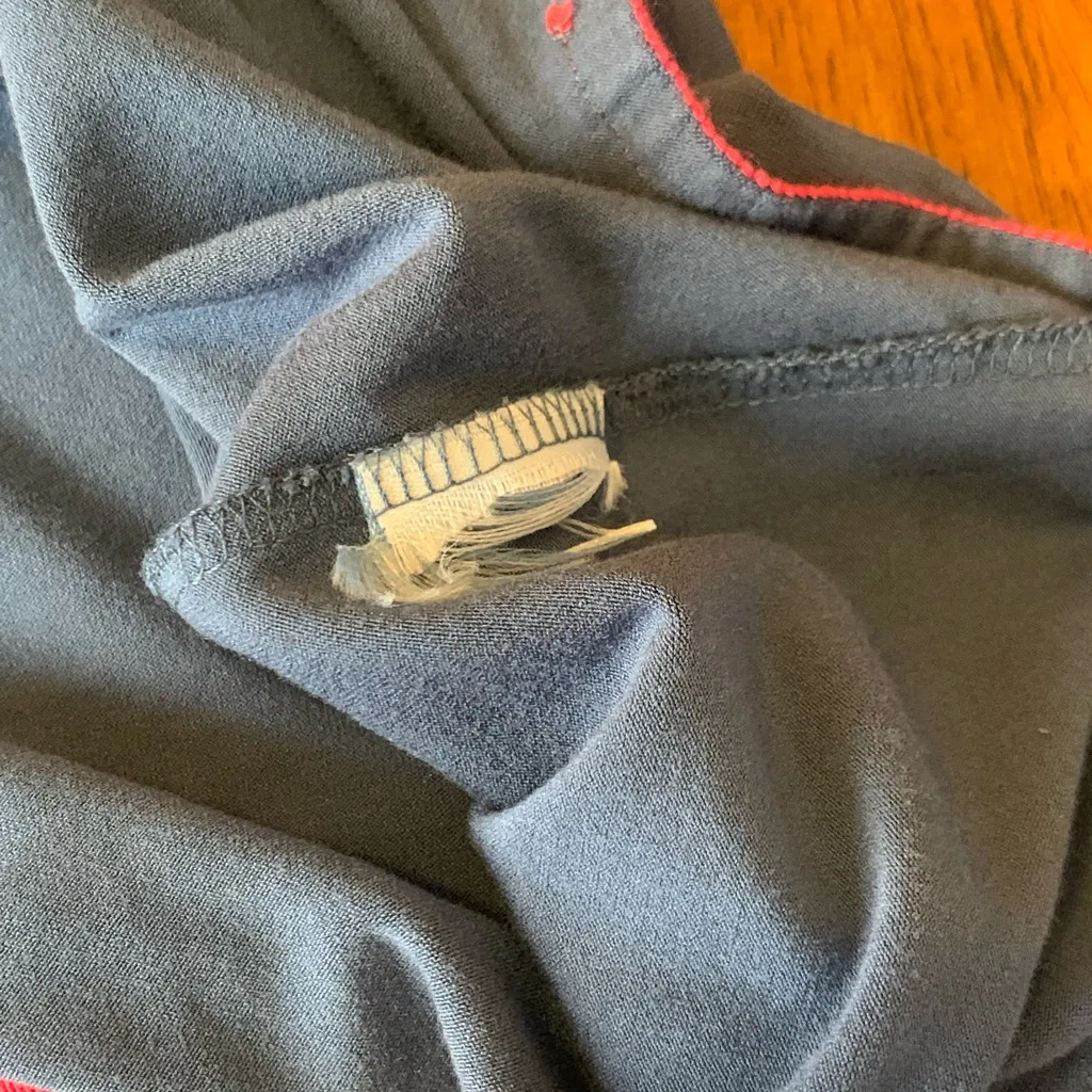 Boden Dress 6 Blue Garment with Bright Pink /Red Ribbon Trim. - Image 5