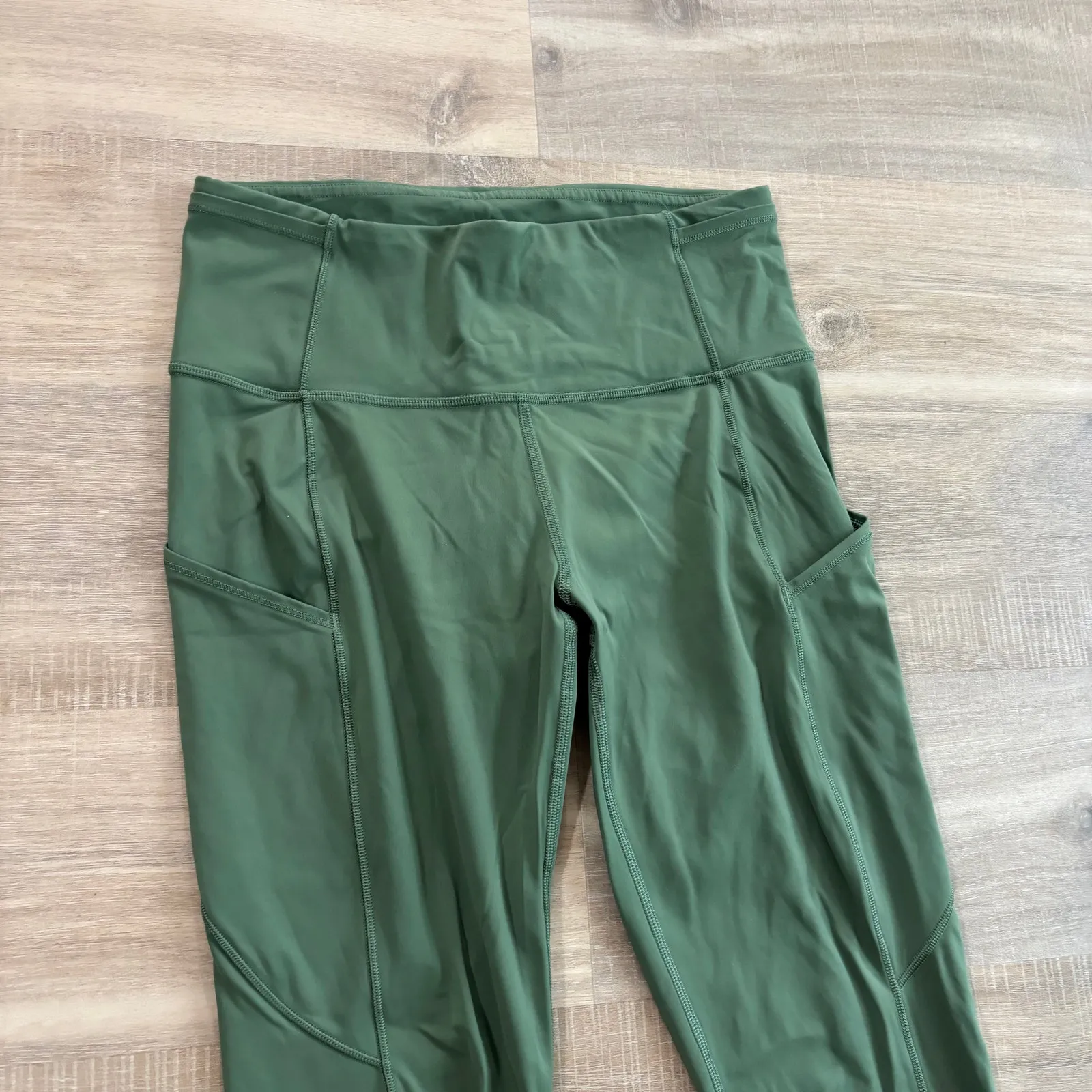 Lululemon Fast and Free Tight II 25" Non-Reflective Nulux Algae Green Women 6 - Image 2