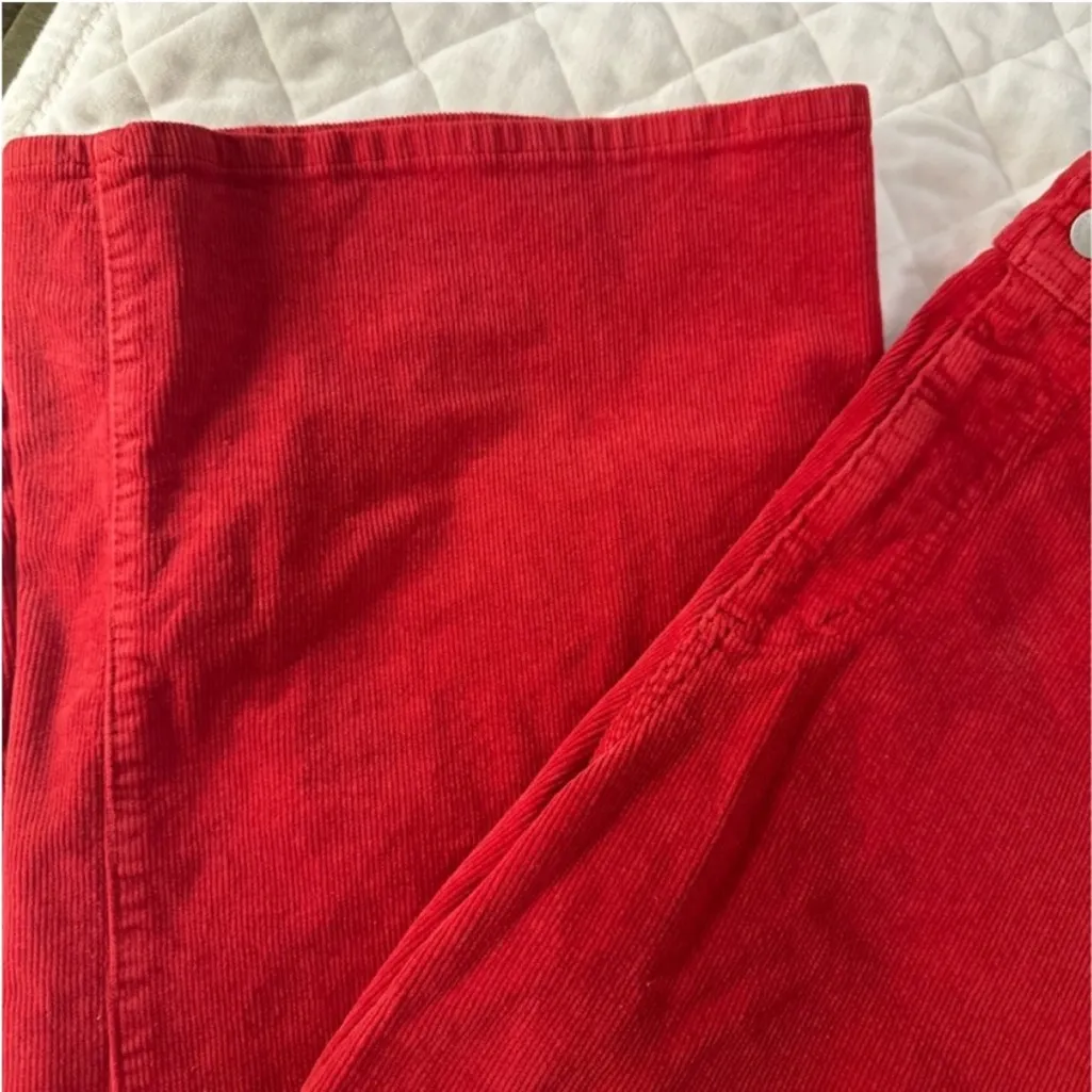 Universal Thread Bright Red Wide-Leg Pants - Image 5