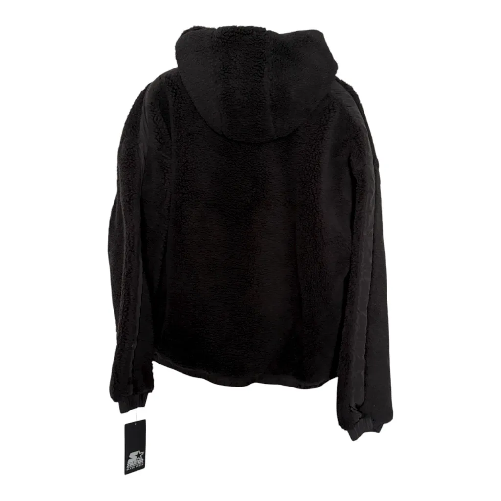 STARTER NWT Black Label Women’s Sherpa Half-Zip Quilted Hoodie Sweatshirt Coat - Image 2