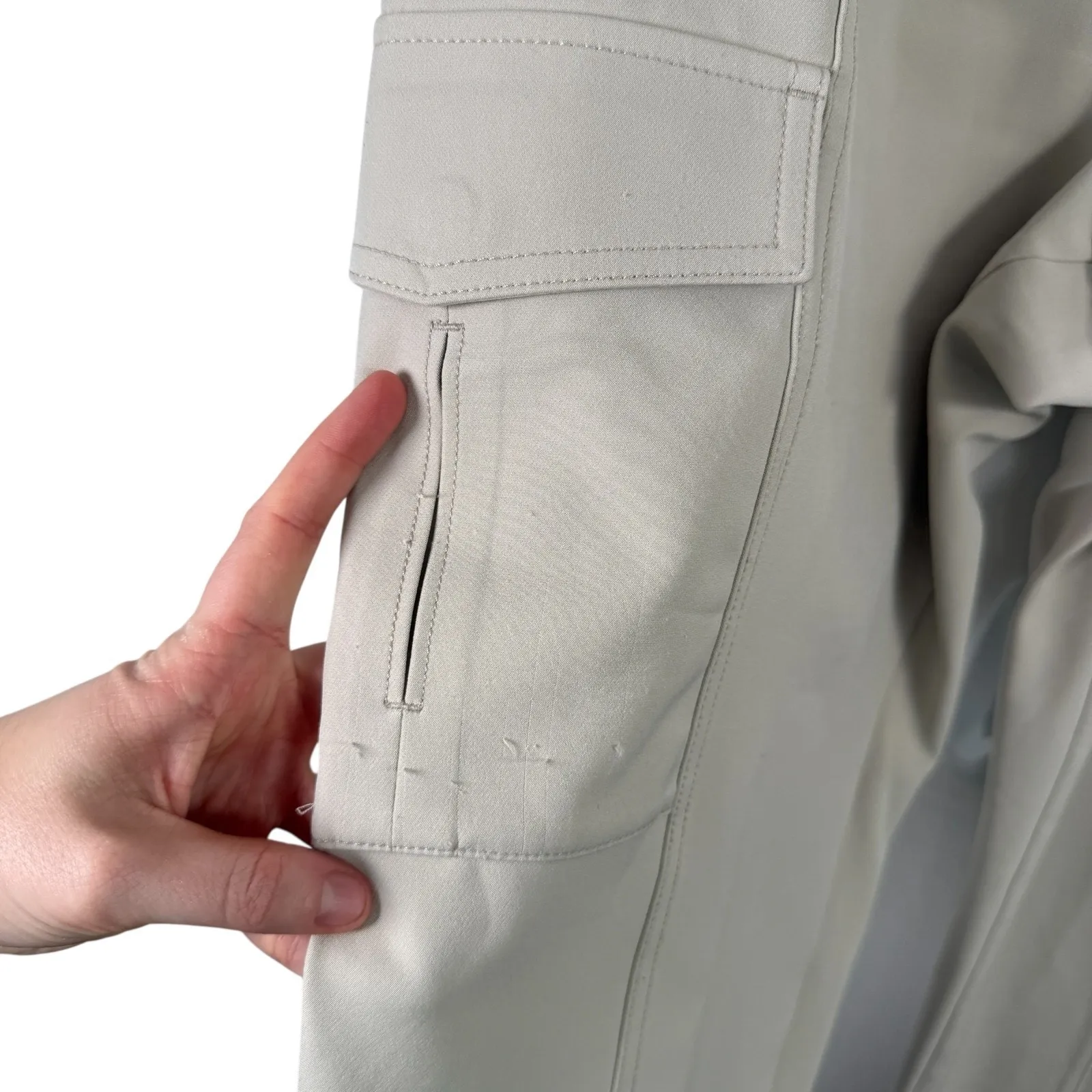 Athleta Endless High Rise Cargo Pant Abalone Travel Gorpcore #467187 Womens 14 - Image 4