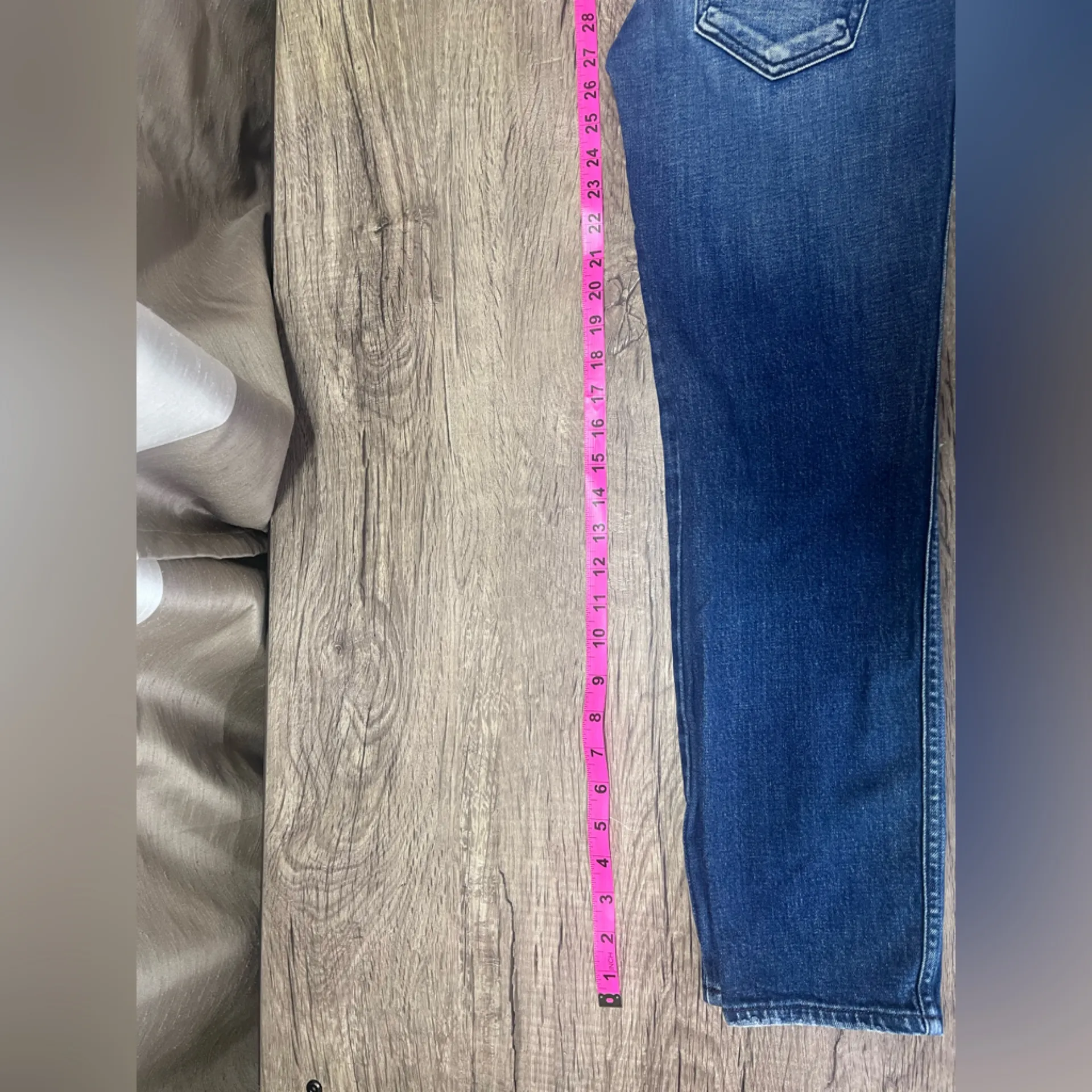 AMO DENIM‎ STIX CROP JEANS size 25 Blue - Image 6