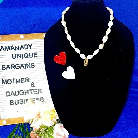 ❤️💛💚Natural Boho Sea Shell Cowrie Beach Choker/Adjustable Women Necklace Jew… - Image 2