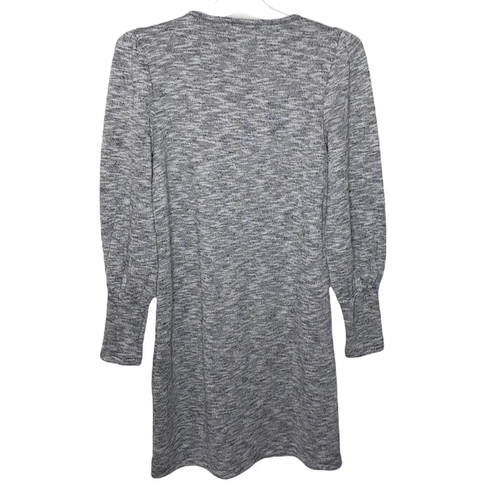 Madewell Heathered Gray Puff Sleeve Sweater Dress  size S - Image 19