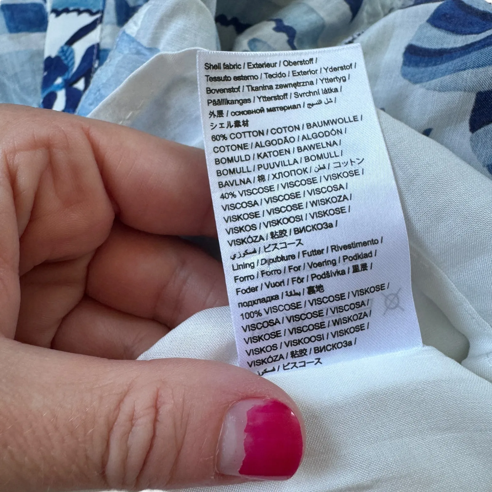 Farm Rio Sweet Rio Mini Dress Blue White - Image 11