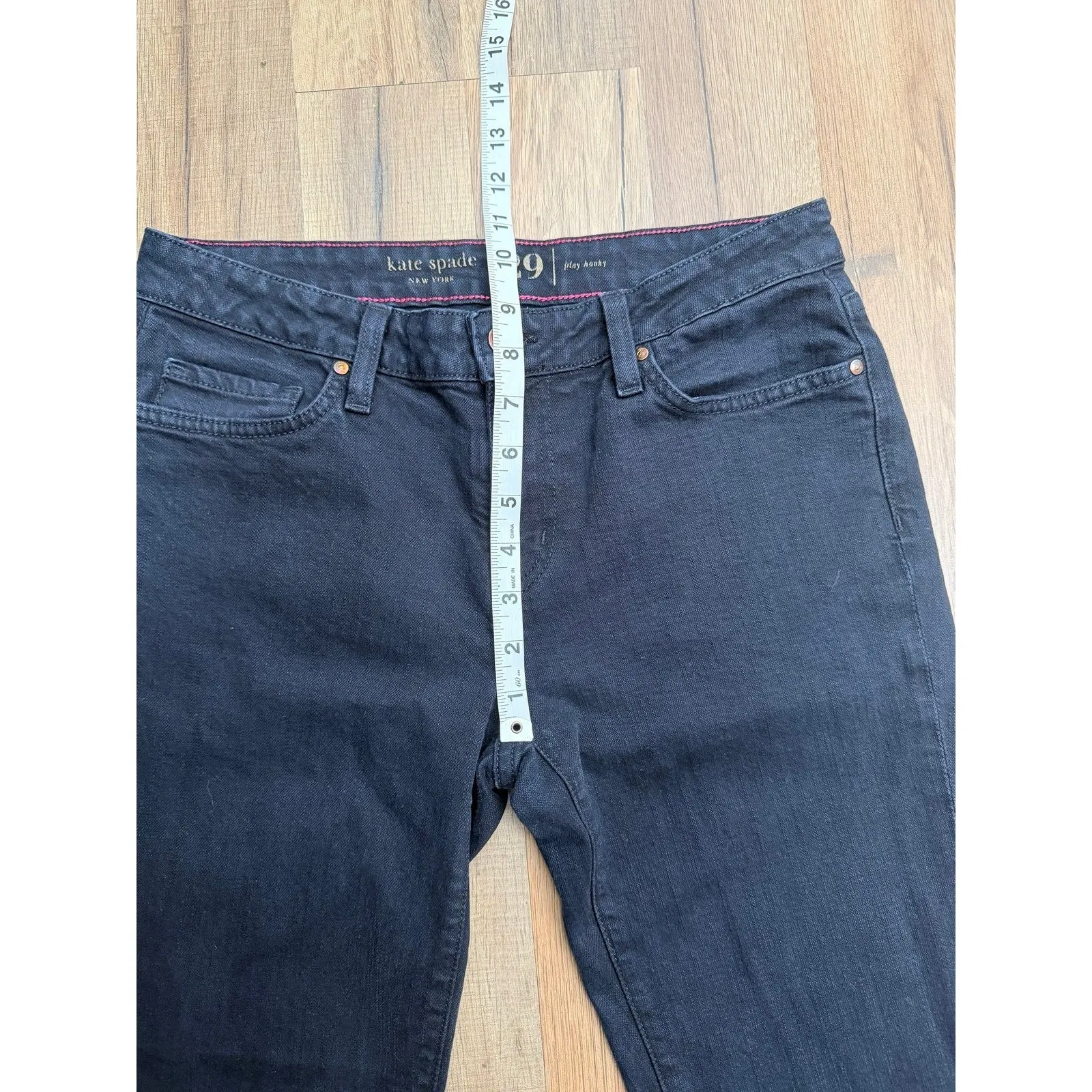 Kate Spade Black Skinny Jeans Women's Size 29 Mid Rise Classic Fit - Image 13