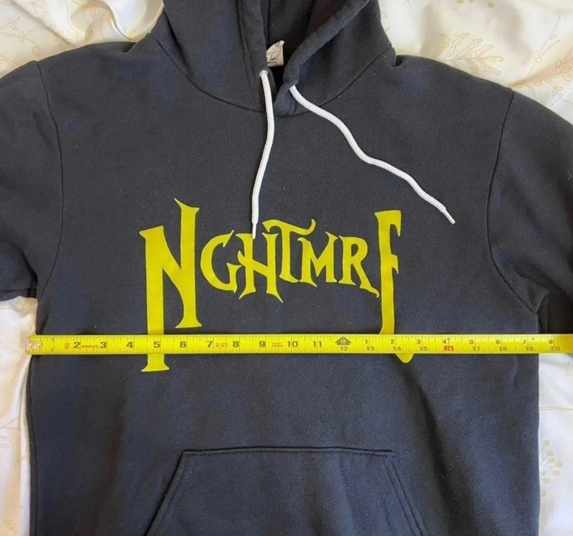Black Nightmare Before Christmas Cotton Retro Hoodie Size Medium - Image 10