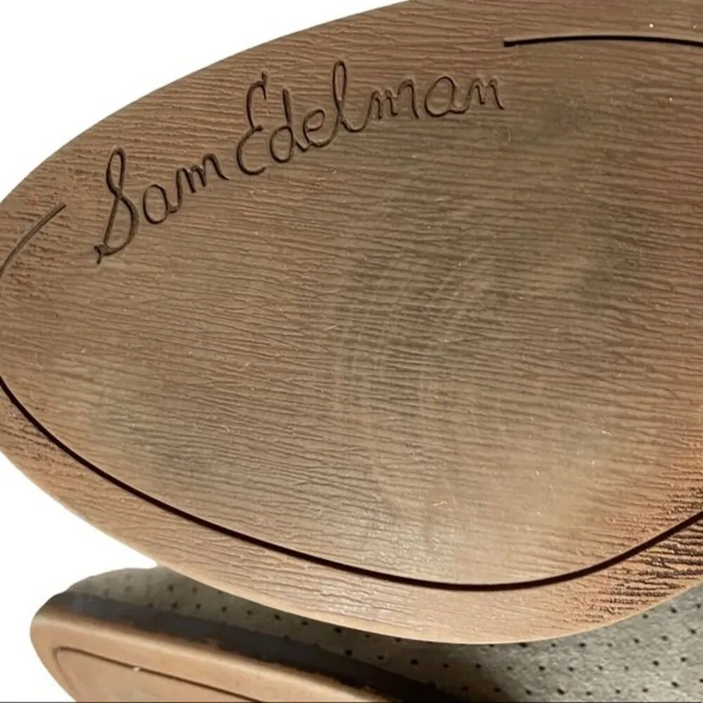 Sam Edelman Patrisha Perforated Suede Western Booties Light Taupe Women’s Size 6 - Image 9