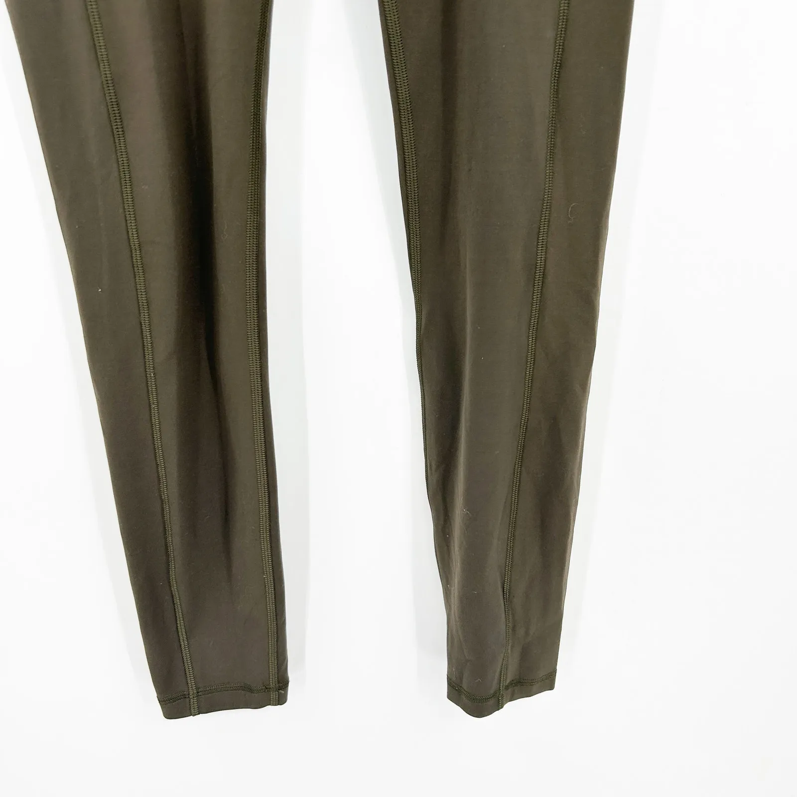 Lululemon Womens‎ Invigorate High Rise Tight 25" Active Leggings 6 Dark Olive - Image 4