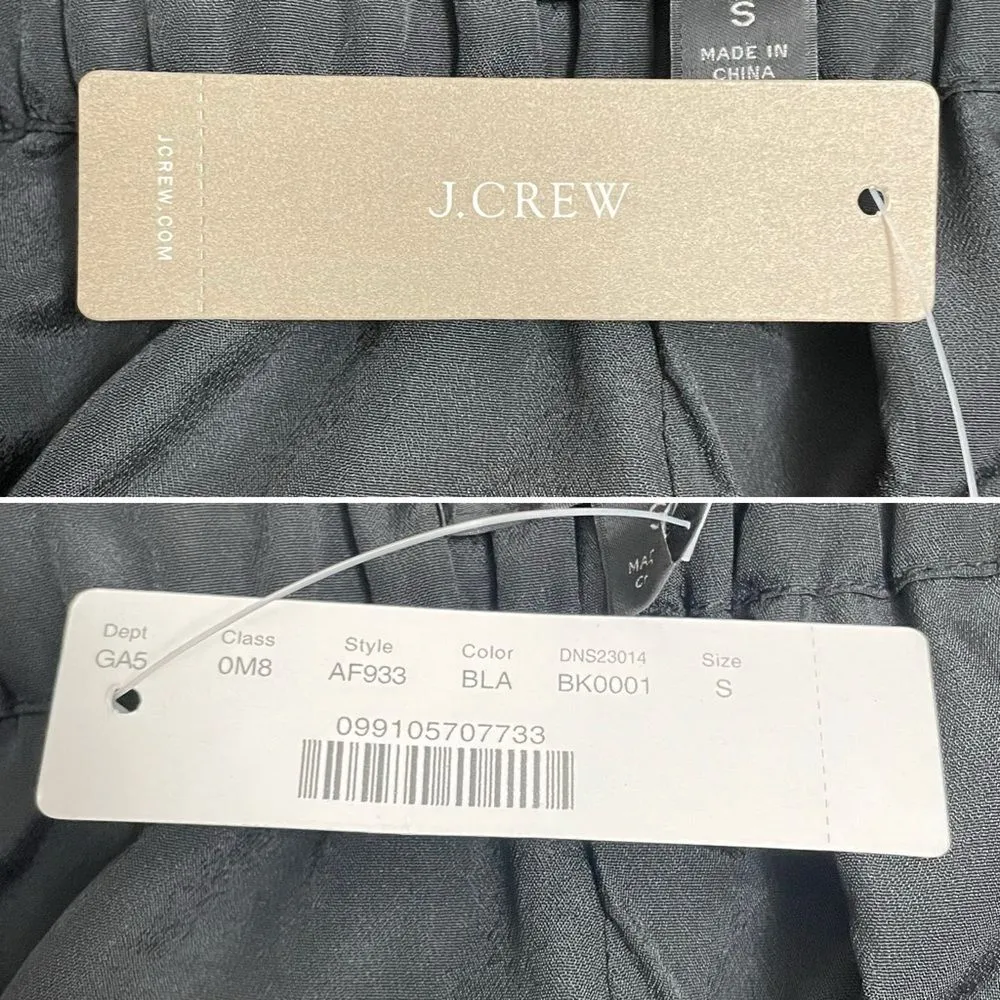 NWT J. Crew Black Velvet Pull-On Midi Skirt Women’s Size Small Party Career NEW - Image 11