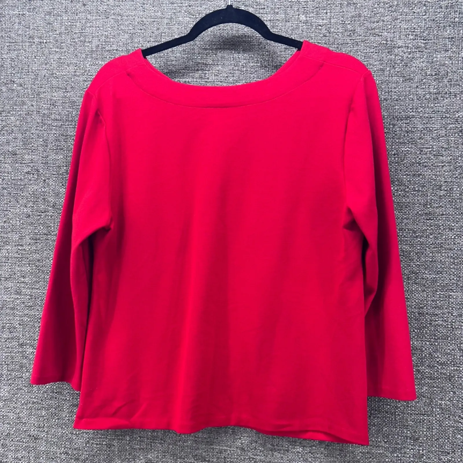 Talbots Top‎ Christmas Blouse Red Large - Image 2