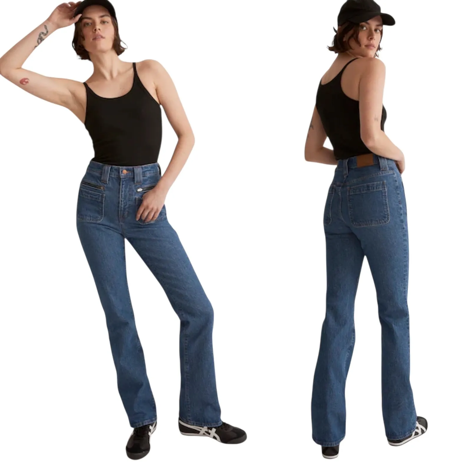 Madewell The Perfect Vintage Flare Grahame Wash W/ Patch Pockets NJ208 size 29 - Image 2