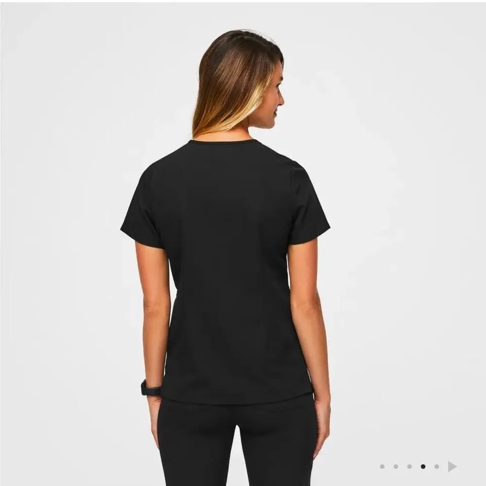 Figs Catarina One-Pocket Scrub Top Black Size Small FW1000 - Image 4