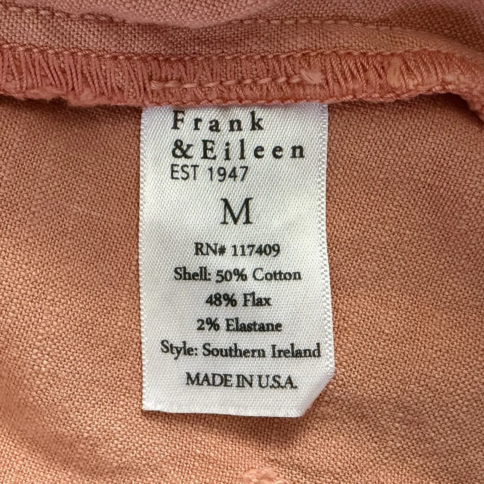 Frank & Eileen Southern Ireland Mango Cotton Flax Utility Dress - Image 6