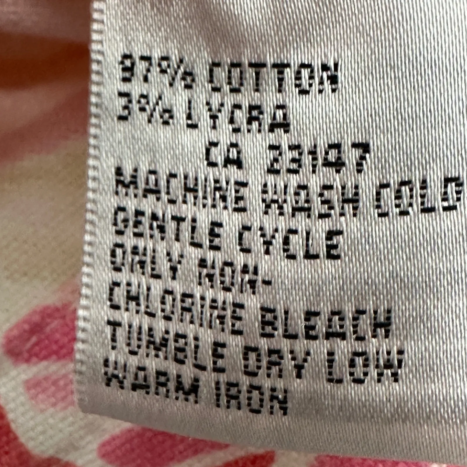 Talbots Women Floral Stretch Jacket‎ L Pink Yellow Green Cotton Blend Tropical - Image 5