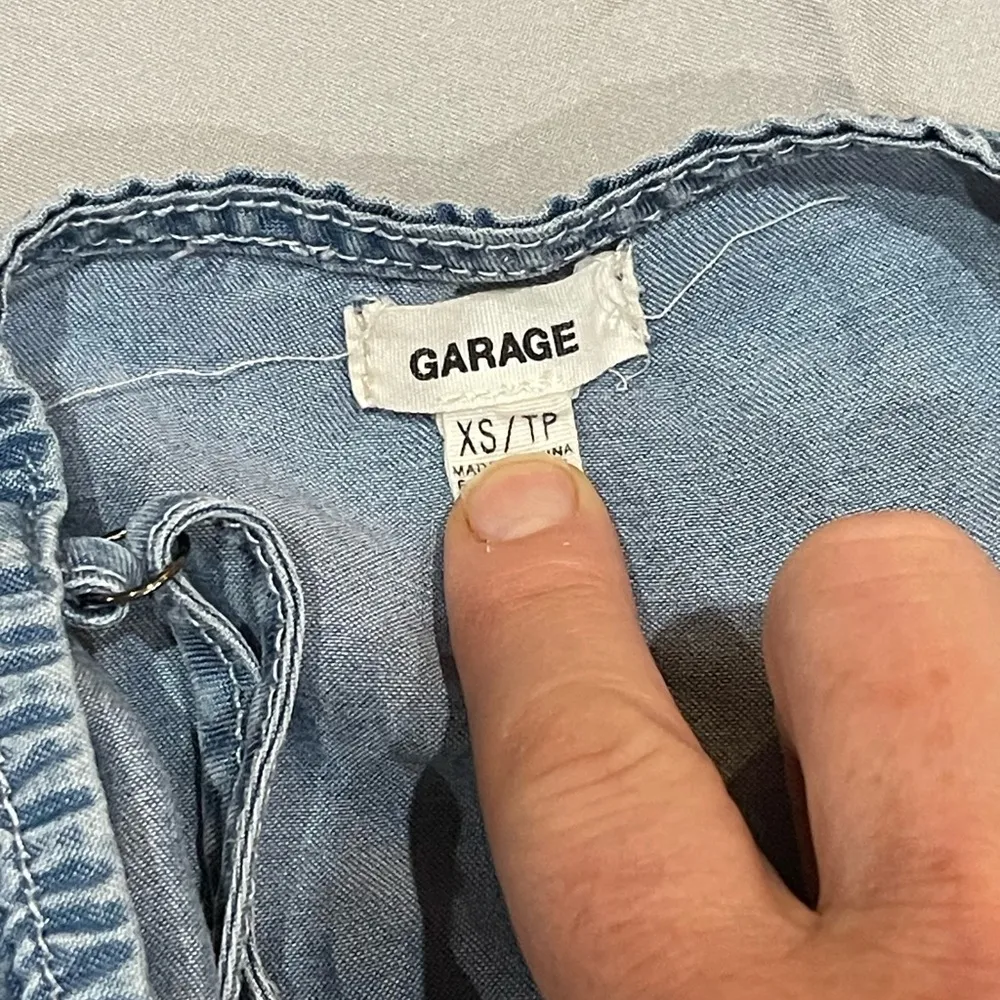 Garage Lightweight Denim Romper XS - Image 7