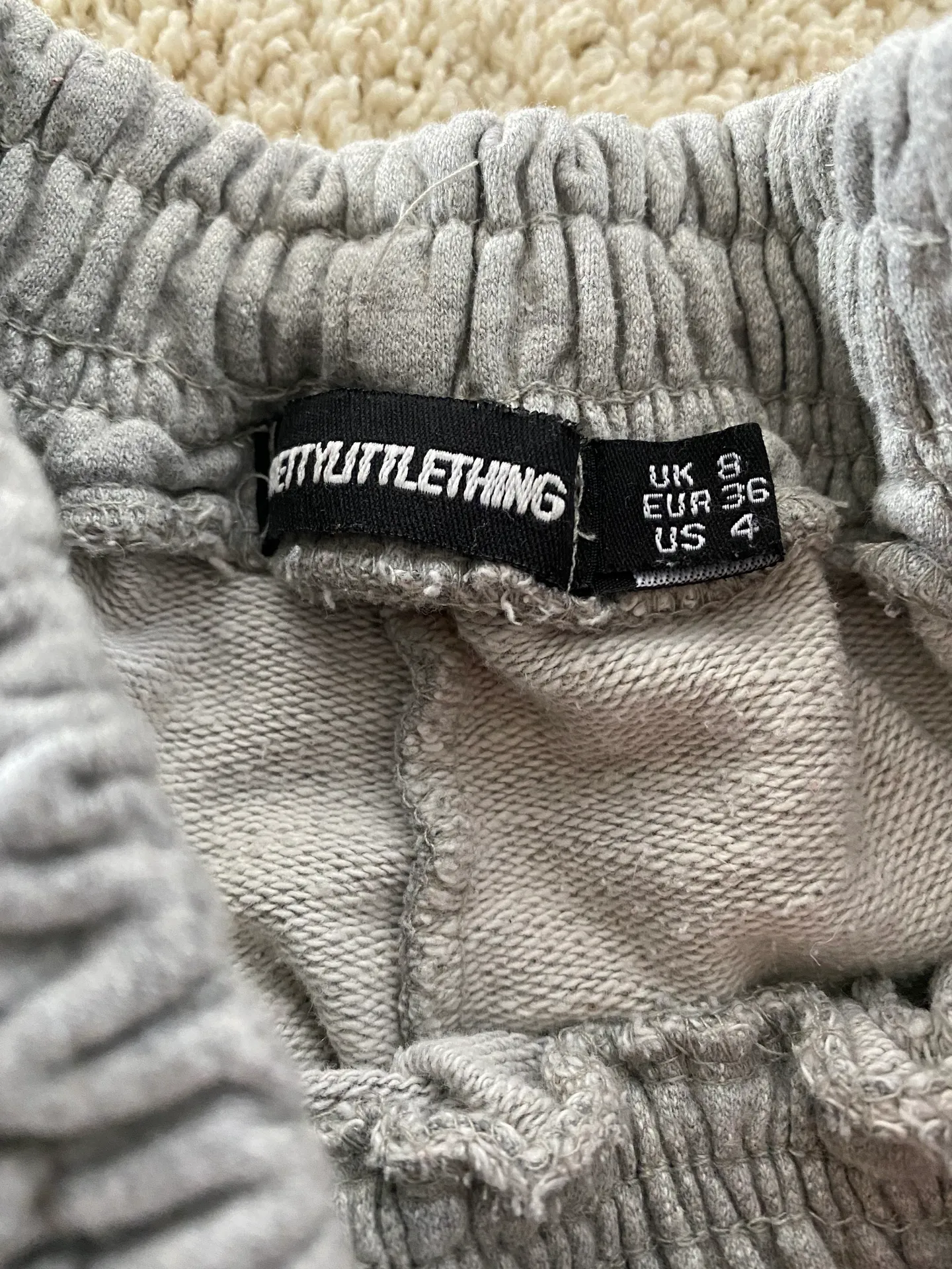 Pretty Little Thing Gray Joggers - Image 3