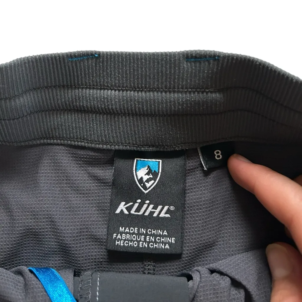 Kuhl Durango Athletic Cargo Skort Skirt Gray Size 8 Hiking Outdoor Travel - Image 9