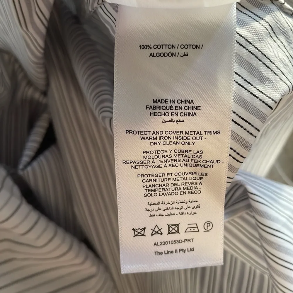 ACLER Edgar Dress In White Stripe Size 4 - Image 17