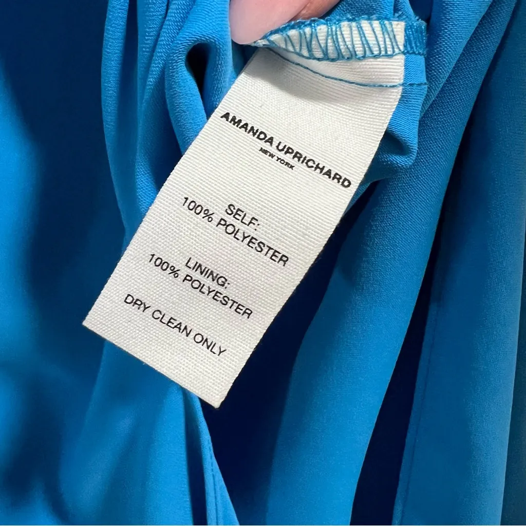 Amanda Uprichard X Revolve Strapless Puzzle Gown Blue Jay - Image 11