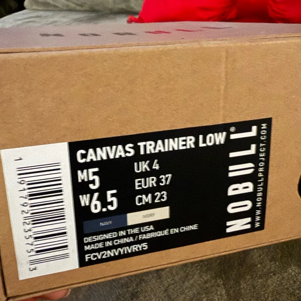 NOBULL Canvas Trainer Low Sneaker Navy Blue Training Shoe Size 6.5 - Image 7