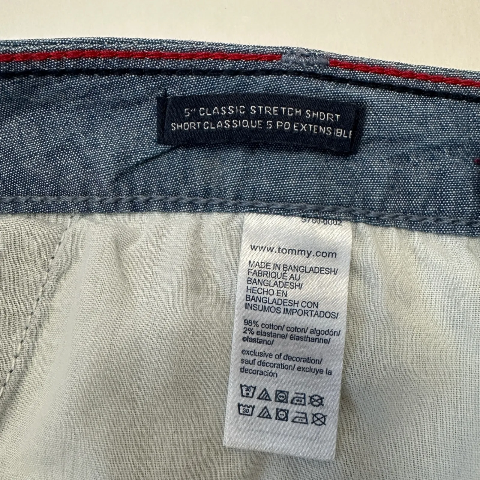 Tommy Hilfiger Womens‎ Classic Stretch Blue Shorts Size 12 Casual - Image 7