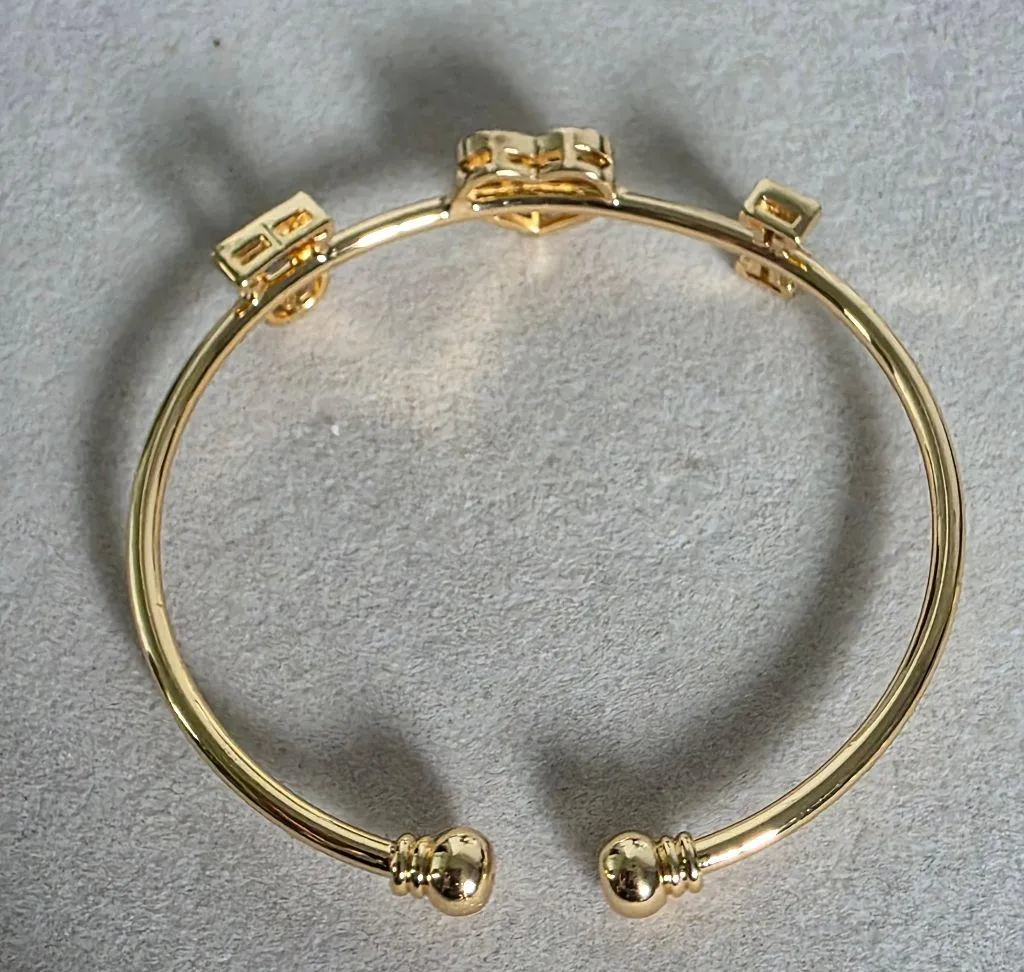 Gold Filled Open I Love You Cuff Bracelet - Image 6