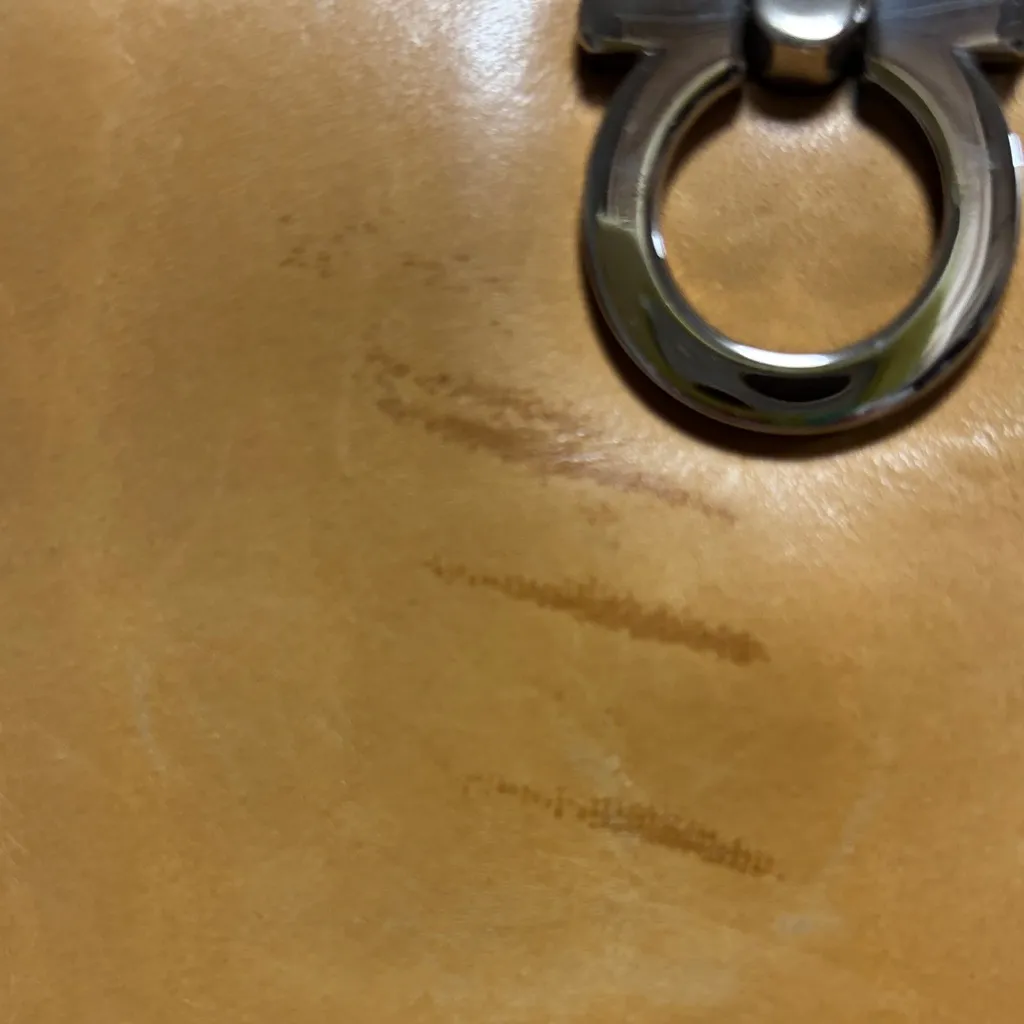 Salvatore Ferragamo Brown Leather Shoulder Bag - Image 11