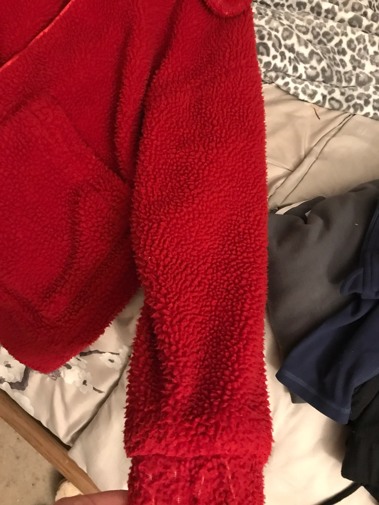 i.am.gia Red Pixie Teddy Coat Zip Up Jacket - Image 3