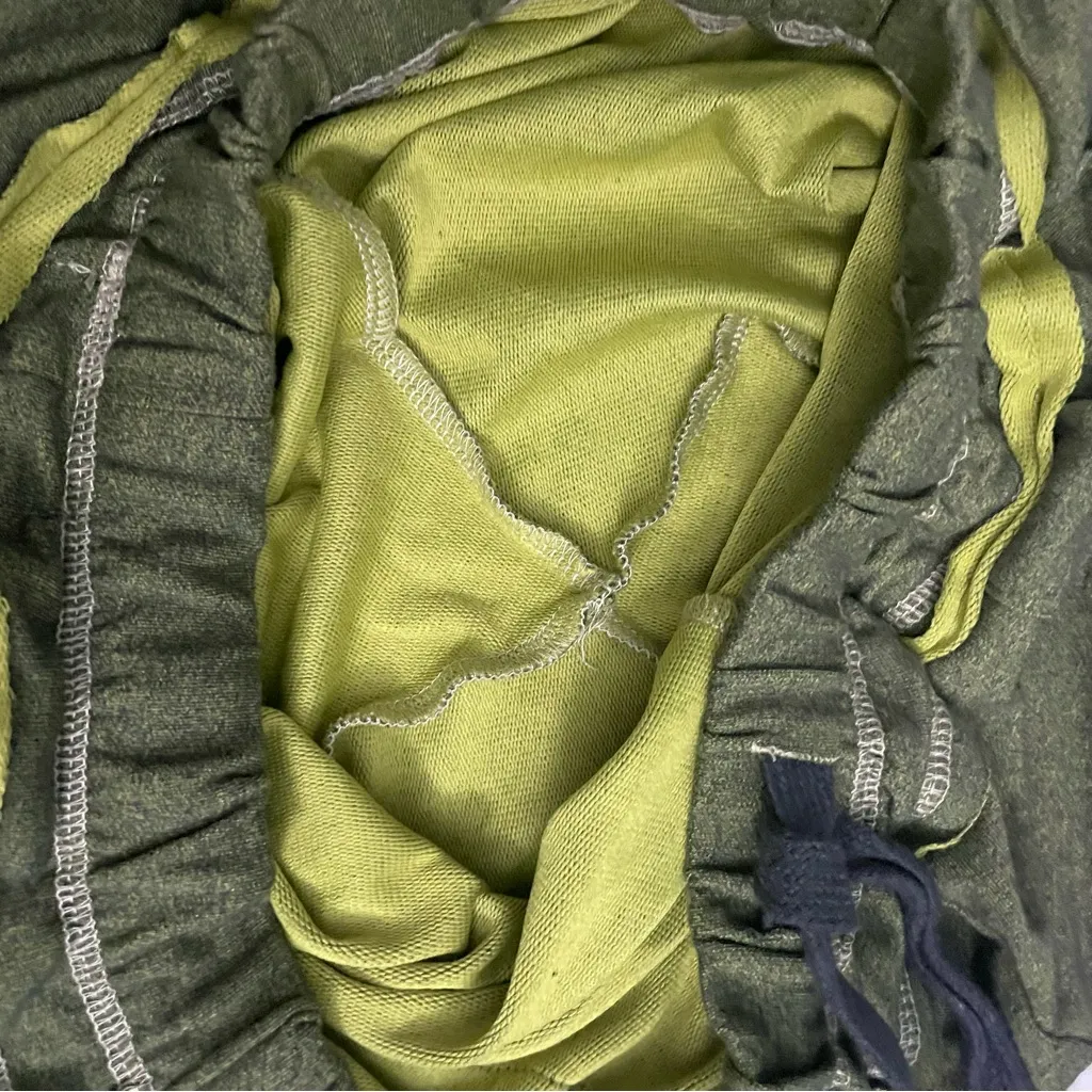 Sugar & Bruno Sweatpants Harem Pockets Gorpcore Streetwear Baggy Lounge Green Size XL - Image 9