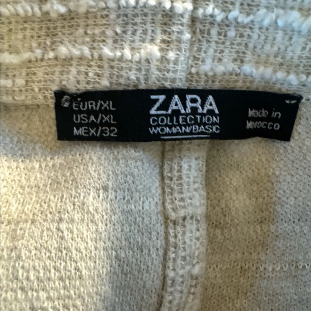 Zara‎ Cream Textured Jacket/ Cardigan - Image 5