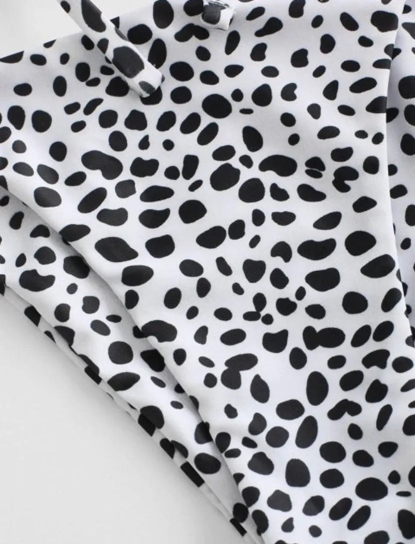 Zaful Cow Print String Bikini Set - Image 5