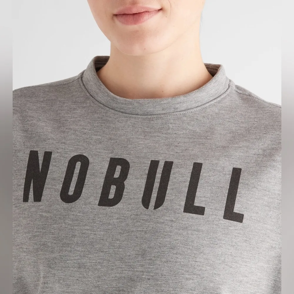 NWT NOBULL Women’s Crew Sweatshirt - XS - Light Heather Gray - Image 7